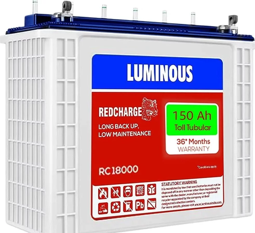LUMINOUS RC 18000 150Ah Inverter Battery