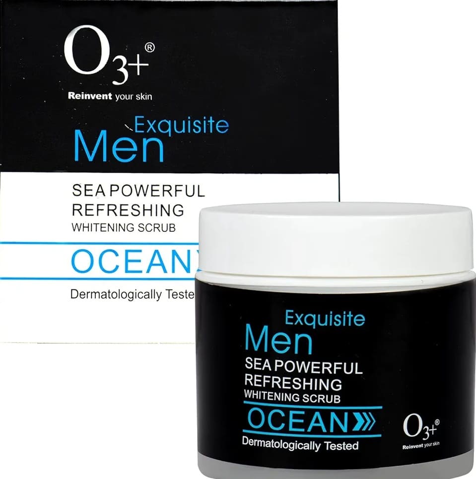 O3+ Exquisite Sea Powerful Refreshing Whitening Ocean Scrub for Men