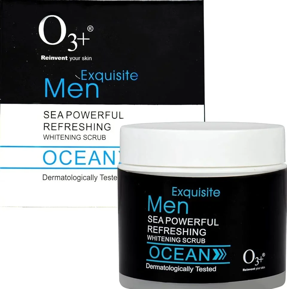 O3+ Exquisite Sea Powerful Refreshing Whitening Ocean Scrub for Men