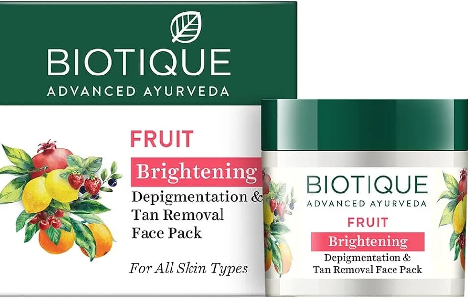 Biotique Fruit Brightening Tan Removal Face Pack